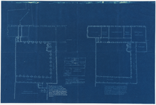 214629 Plattegrond van de begane grond en de eerste verdieping van het St. Catharijneklooster (Lange Nieuwstraat) te ...